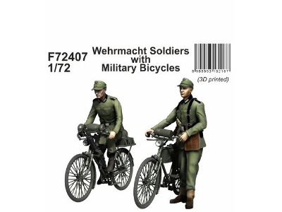 Wehrmacht Soldiers With Military Bicycles - zdjęcie 1