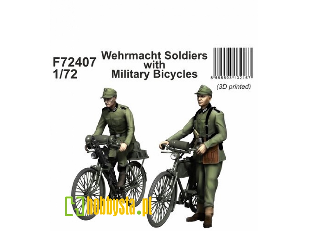 Wehrmacht Soldiers With Military Bicycles - zdjęcie 1 Wehrmacht Soldiers With Military Bicycles - zdjęcie 1