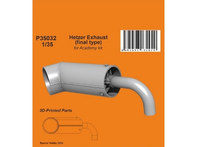 Hetzer Exhaust (Final Type) (For Academy) - zdjęcie 1