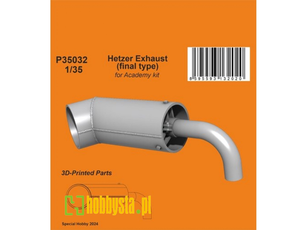 Hetzer Exhaust (Final Type) (For Academy) - zdjęcie 1 Hetzer Exhaust (Final Type) (For Academy) - zdjęcie 1