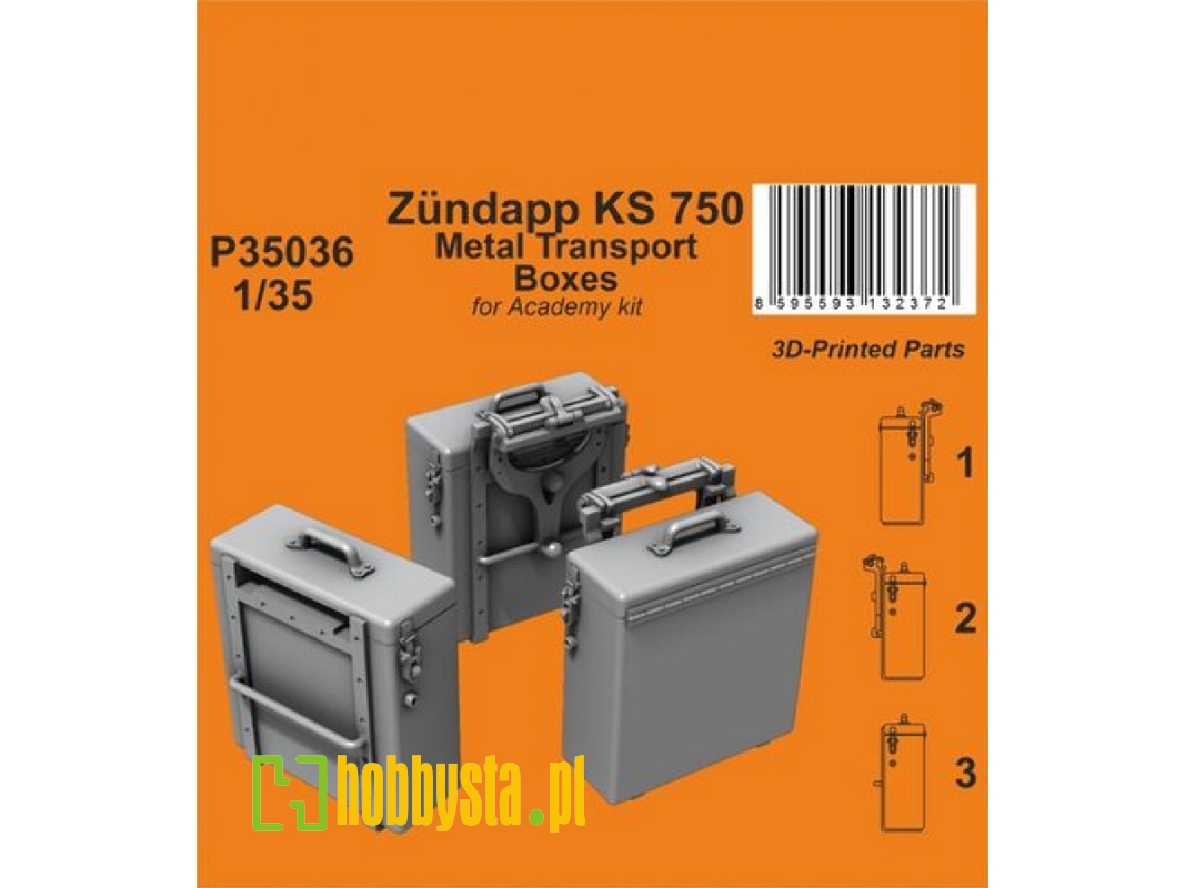 Zündapp Ks 750 Metal Transport Boxes (For Academy) - zdjęcie 1 Zündapp Ks 750 Metal Transport Boxes (For Academy) - zdjęcie 1