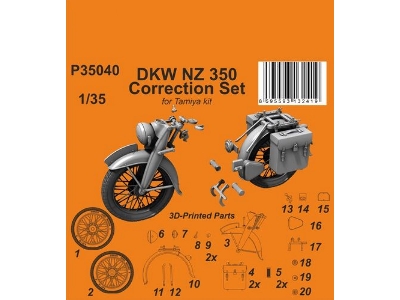 Dkw Nz 350 Correction Set (For Tamiya) - zdjęcie 1
