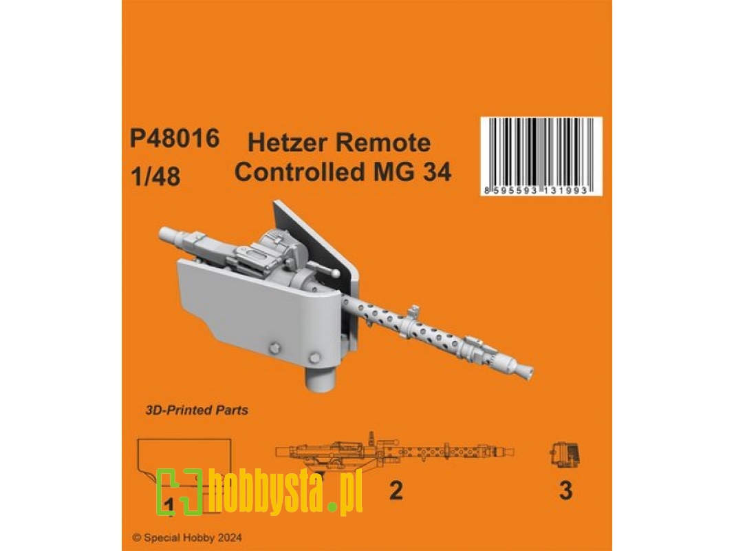 Hetzer Remote Controlled Mg 34 (For Tamiya) - zdjęcie 1 Hetzer Remote Controlled Mg 34 (For Tamiya) - zdjęcie 1