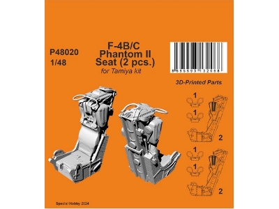 F-4b/C Phantom Ii Seat (2pcs) (For Tamiya) - zdjęcie 1
