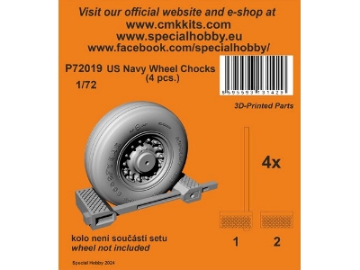Us Navy Wheel Chocks (4pcs) (Wheel Not Included) - zdjęcie 1