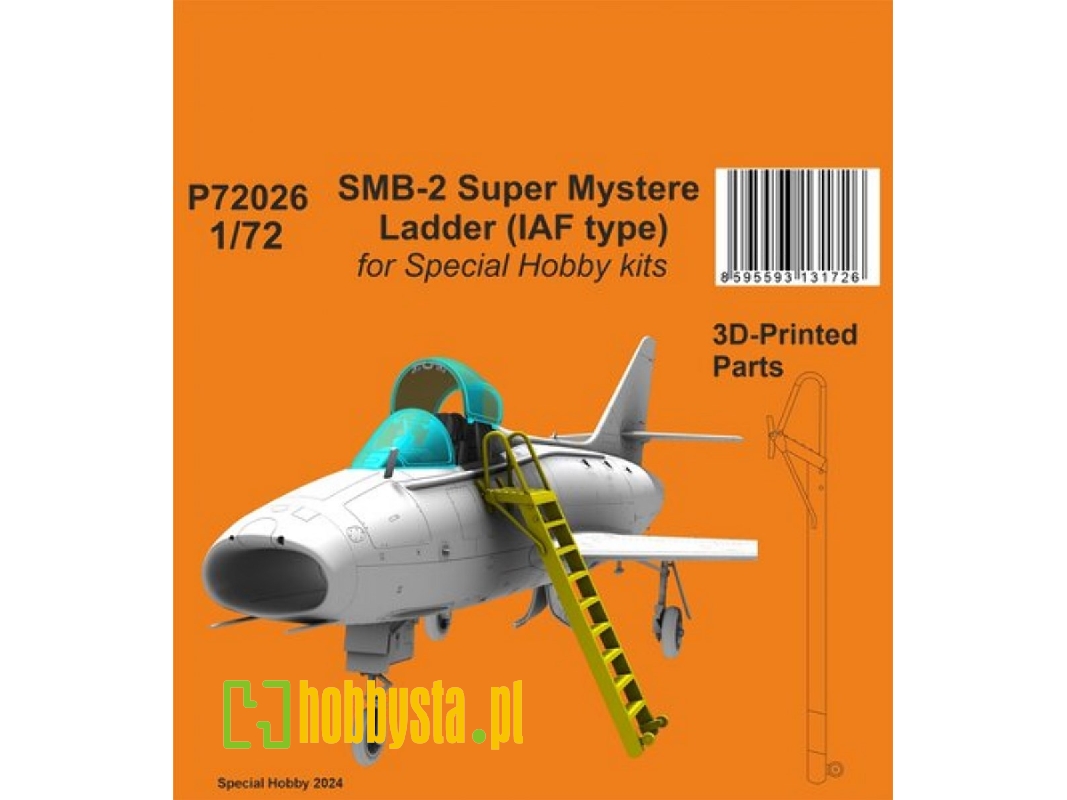 Smb-2 Super Mystere Drabinka (Typ Iafsmb-2 Super Mystere Ladder (Iaf Type) (For Special Hobby Kits)) 3d Sph - zdjęcie 1 Smb-2 Super Mystere Drabinka (Typ Iafsmb-2 Super Mystere Ladder (Iaf Type) (For Special Hobby Kits)) 3d Sph - zdjęcie 1