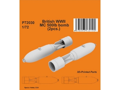 British Wwii Mc 500lb Bomb (2pcs) - zdjęcie 1