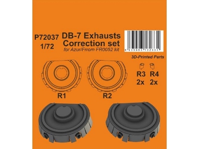 Db-7 Exhausts Correction Set (For Azur/Frrom Fr0052) - zdjęcie 1