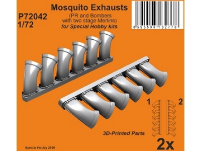 De Havilland Mosquito - Exhausts (For Special Hobby Kits) - zdjęcie 1
