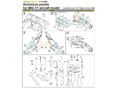 Mikoyan Mig-17 Aluminium Panels (Designed To Be Used With Hobby Boss Kits) - zdjęcie 7