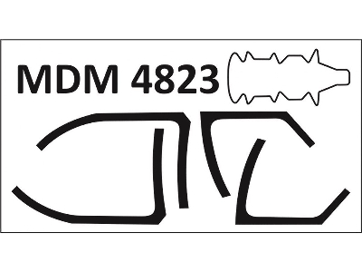 Bae Harrier Gr.7 Canopy Masks (Designed To Be Used With Hasegawa Kits) - zdjęcie 2