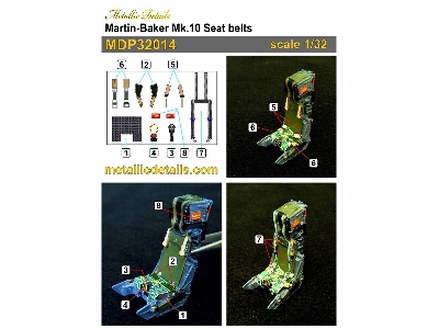Martin-baker Mk.10 - Seat Belts 3d-printed - zdjęcie 5