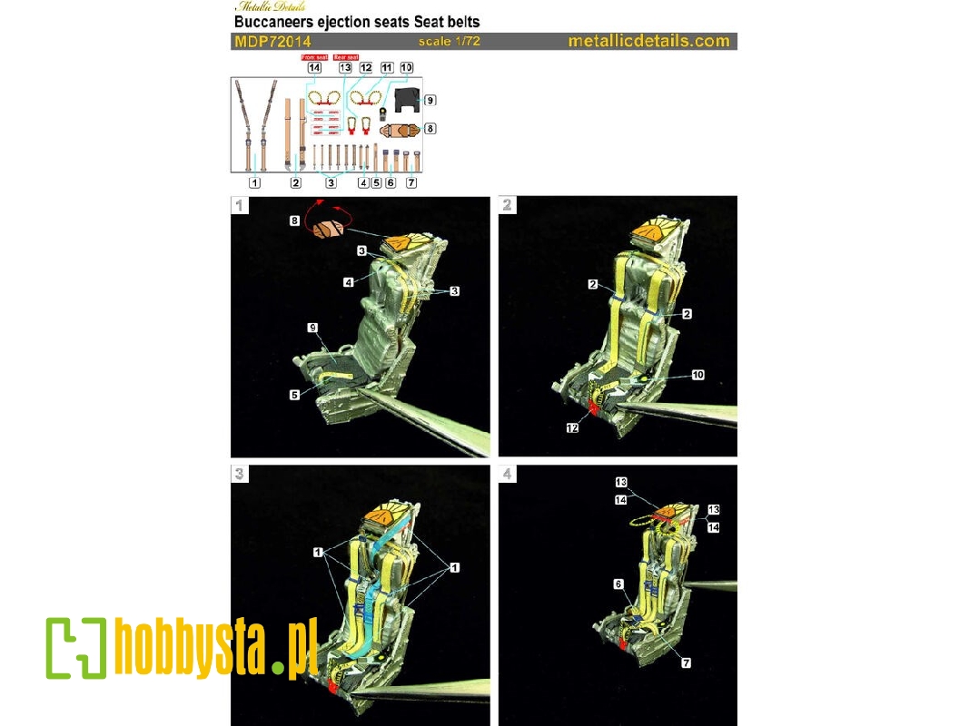Blackburn Buccaneer - Seat Belts 3d-printed - zdjęcie 1 Blackburn Buccaneer - Seat Belts 3d-printed - zdjęcie 1