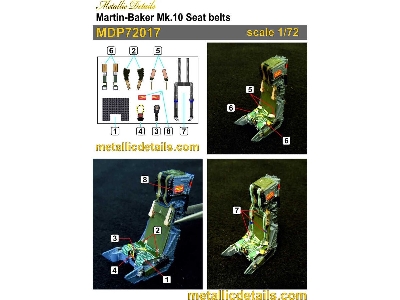 Martin-baker Mk.10 - Seat Belts 3d-printed - zdjęcie 1
