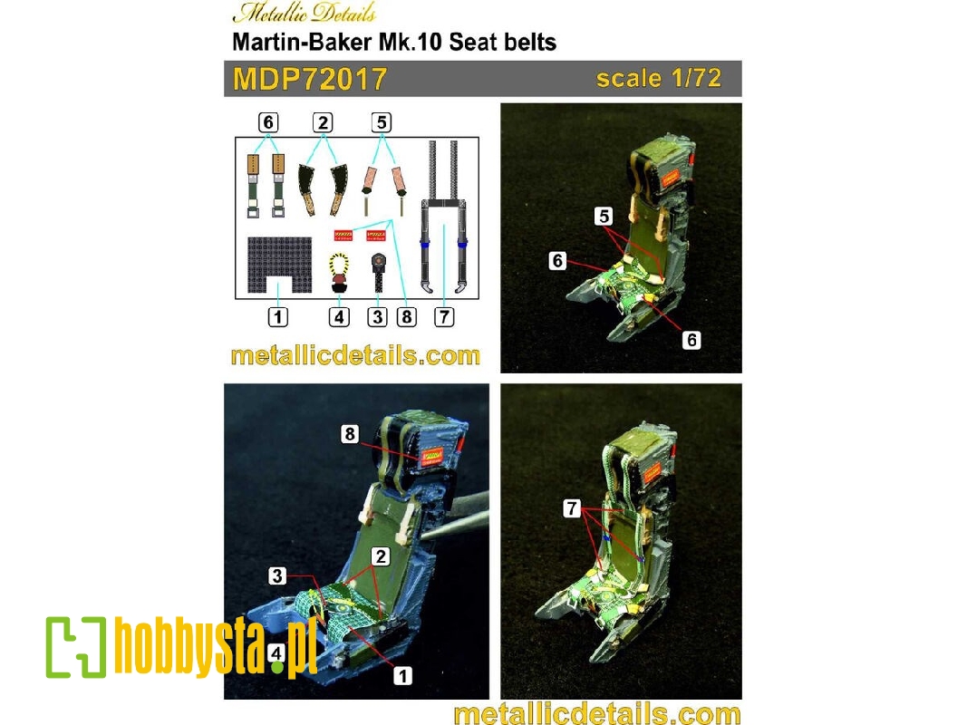 Martin-baker Mk.10 - Seat Belts 3d-printed - zdjęcie 1 Martin-baker Mk.10 - Seat Belts 3d-printed - zdjęcie 1