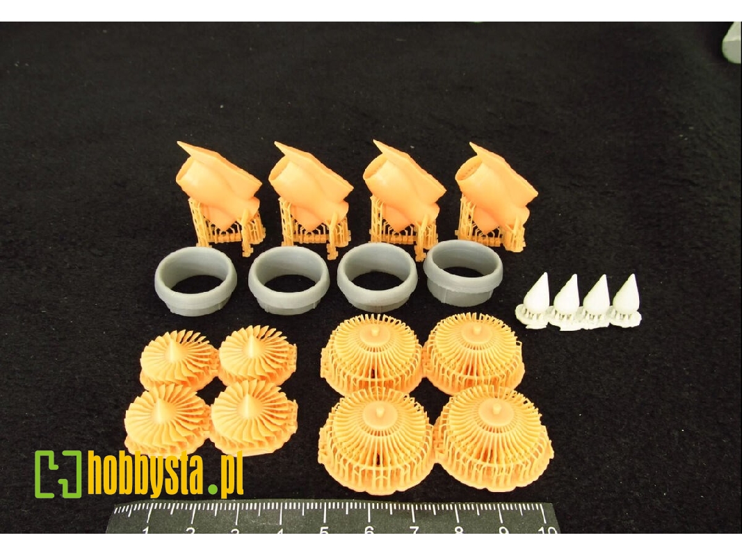 Airbus A380-800 Trent 900 Engines X 4 - 3d-printed (For Revell Kits) - zdjęcie 1 Airbus A380-800 Trent 900 Engines X 4 - 3d-printed (For Revell Kits) - zdjęcie 1