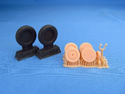 Gloster Gladiator - Wheels 3d-printed (For Icm Kits) - zdjęcie 1