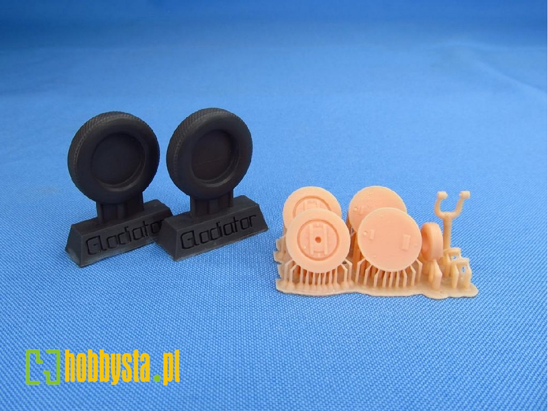 Gloster Gladiator - Wheels 3d-printed (For Icm Kits) - zdjęcie 1 Gloster Gladiator - Wheels 3d-printed (For Icm Kits) - zdjęcie 1