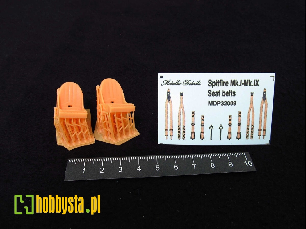 Supermarine Spitfire Mk.I To Mk.Ix - Seats (2 Pcs) With 3d-printed Seat Belts - zdjęcie 1 Supermarine Spitfire Mk.I To Mk.Ix - Seats (2 Pcs) With 3d-printed Seat Belts - zdjęcie 1