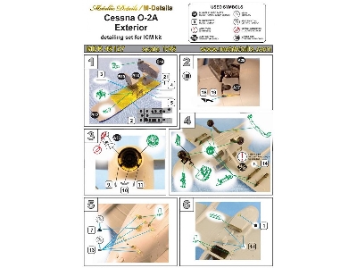Cessna O-2a Exterior Details (Designed To Be Used With Icm And Revell Kits) - zdjęcie 1