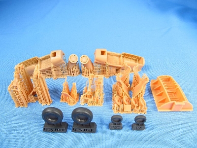 Grumman E-2 C Hawkeye - Landing Gears And Bays Set (For Italeri And Kinetic Model Kits) - zdjęcie 1