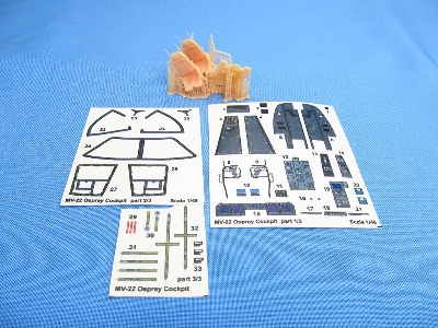 Bell-boeing Mv-22 Osprey - 3d-printed Interior Seats And Decals (For Hobby Boss Kits) - zdjęcie 1