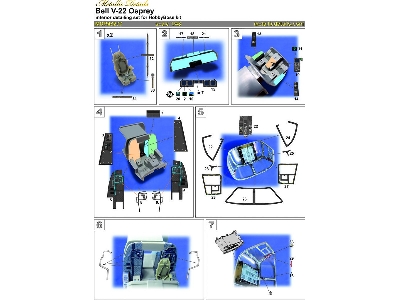 Bell-boeing Mv-22 Osprey - 3d-printed Interior Seats And Decals (For Hobby Boss Kits) - zdjęcie 10
