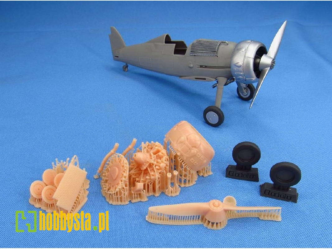 Gloster Gladiator - Exterior 3d-printed (For I Love Kit, Merit And Roden Kits)) - zdjęcie 1 Gloster Gladiator - Exterior 3d-printed (For I Love Kit, Merit And Roden Kits)) - zdjęcie 1