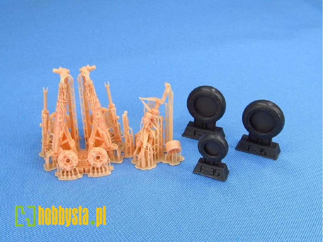 Lockheed Martin F-35 A Lightning Ii - Landing Gears 3d-printed (For Meng Model Kits) - zdjęcie 1 Lockheed Martin F-35 A Lightning Ii - Landing Gears 3d-printed (For Meng Model Kits) - zdjęcie 1