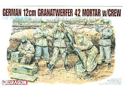 German 12cm Granatwerfer 42 Mortar w/CREW - zdjęcie 1