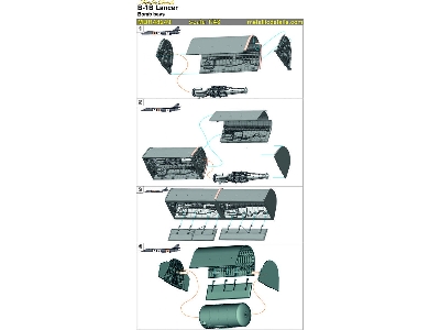 Rockwell B-1b Lancer - Bomb Bays 3d-printed (For Monogram And Revell Kits) - zdjęcie 2