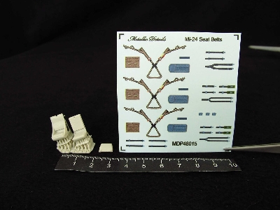Mil Mi-24 D Seats X 2 And Seatbelts (3d-printed) - zdjęcie 1