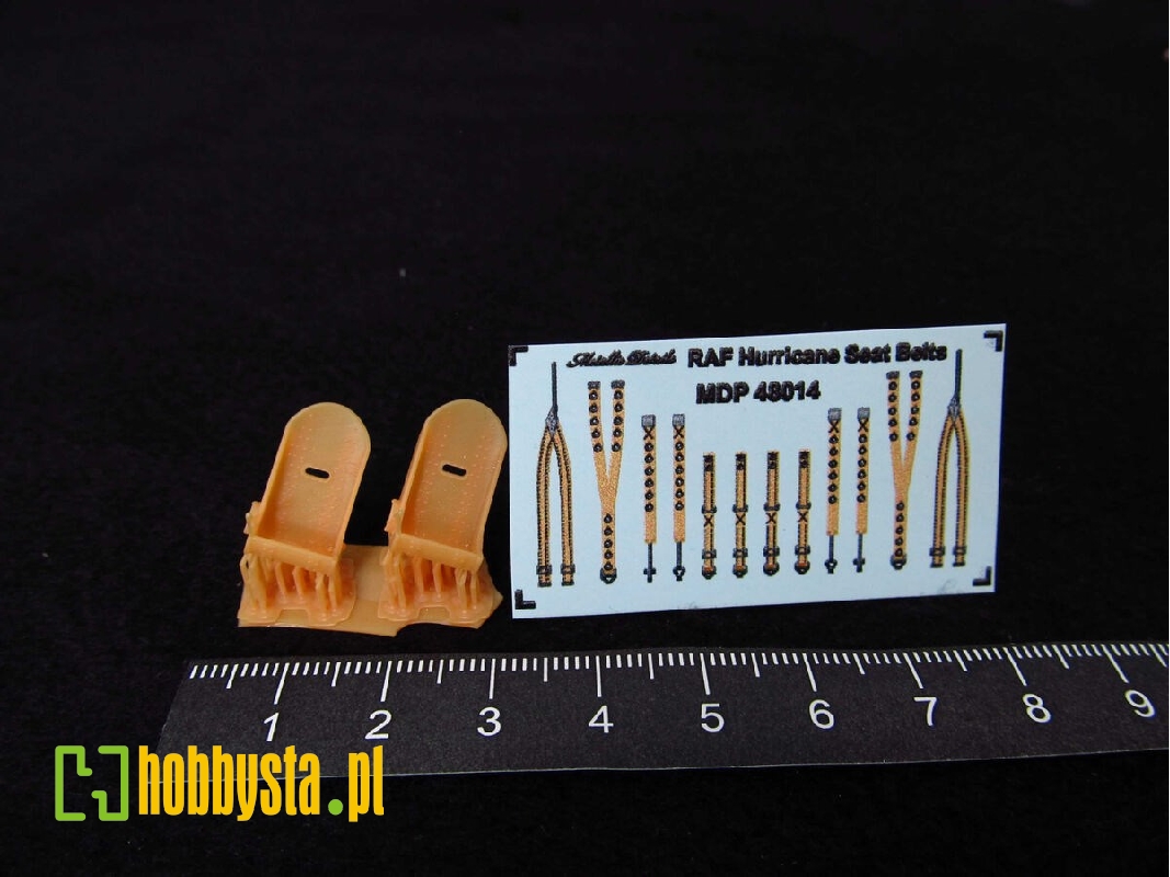 Hawker Hurricane Seats X 2 With Seatbelts (3d-printed) - zdjęcie 1 Hawker Hurricane Seats X 2 With Seatbelts (3d-printed) - zdjęcie 1