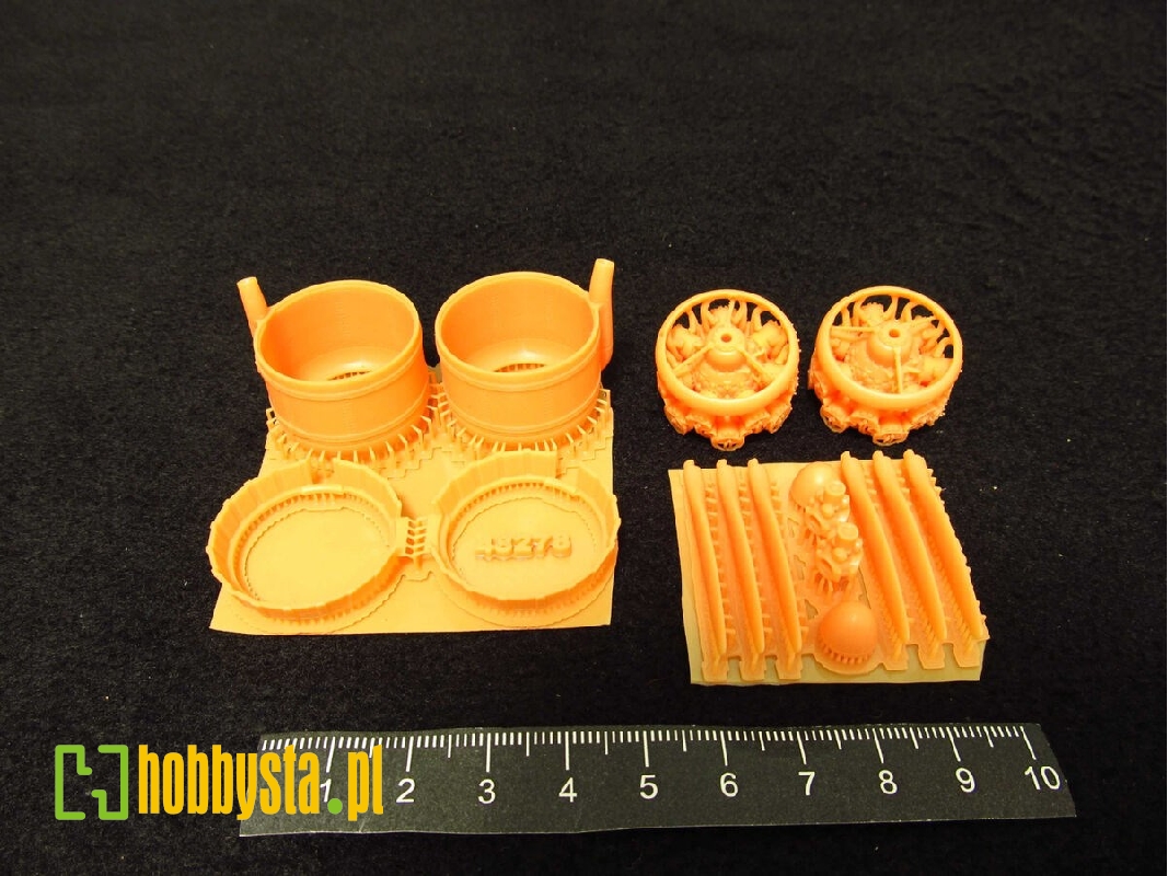 Bristol Beaufort Mk.I / Mk.Ia - Cowlings And Engines 3d-printed (For Icm Kits) - zdjęcie 1