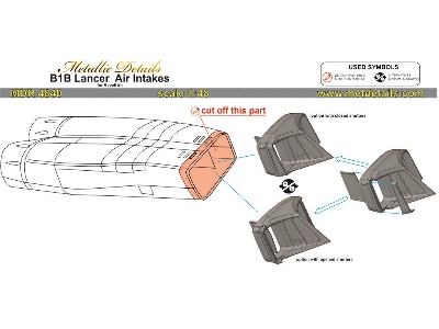 Rockwell B-1 B Lancer - Air Intakes (Designed To Be Used With Monogram And Revell Kits) - zdjęcie 9