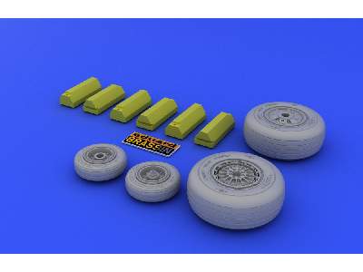  F-4C/ D/E/ F/G wheels 1/48 - Hasegawa - żywica i blaszki - zdjęcie 4