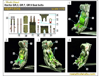 Bae Harrier Gr.3 / Gr.7 And Gr.9 - Ejection Seat 3d-printed - zdjęcie 6