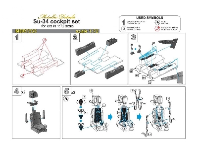 Sukhoi Su-34 Fullback - Cockpit Set (Designed To Be Used With Trumpeter Kits) - zdjęcie 11