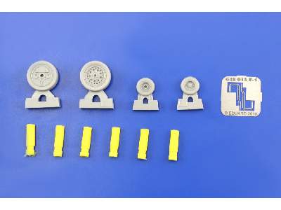  F-4J/ S wheels 1/48 - Hasegawa - żywica i blaszki - zdjęcie 6