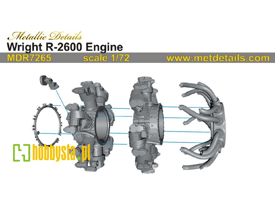 Wright R-2600 Twin Cyclone Engine (1 Piece) - zdjęcie 1 Wright R-2600 Twin Cyclone Engine (1 Piece) - zdjęcie 1