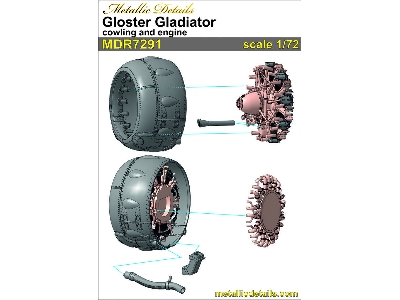 Gloster Gladiator - Cowling And Engine (3d-printed) - zdjęcie 2