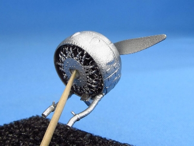 Gloster Gladiator - 3d-printed Exterior Set - Cowling, Engine, Exhausts, Radiator, Wheels Etc - zdjęcie 9