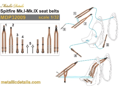 Supermarine Spitfire Mk.I-mk.Ix - Seat Belts - zdjęcie 1