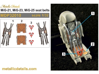 Mikoyan Mig-21 / Mig-23 And Mig-25 - Seat Belts - zdjęcie 1