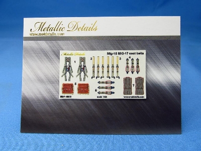 Mikoyan Mig-15 / Mig-17 -  3d-printed Seat Belts Decals - zdjęcie 1