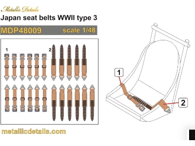 Japanese Wwii Seat Belts Type 3 - zdjęcie 2