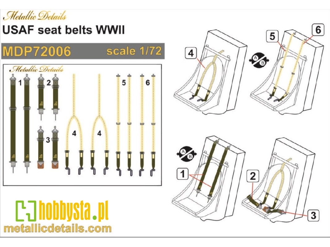 Usaf Wwii Seat Belts - zdjęcie 1 Usaf Wwii Seat Belts - zdjęcie 1