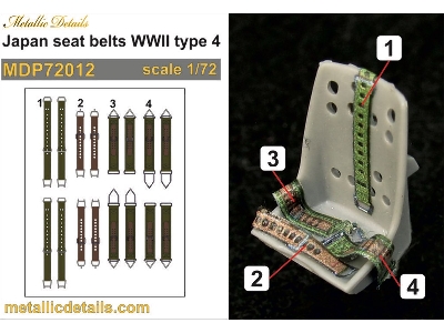 Japanese Wwii Seat Belts Type 4 - zdjęcie 2