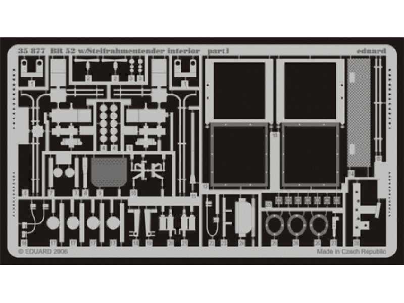 BR 52 w/ Steifrahmentender interior 1/35 - Trumpeter - blaszki - zdjęcie 1 BR 52 w/ Steifrahmentender interior 1/35 - Trumpeter - blaszki - zdjęcie 1