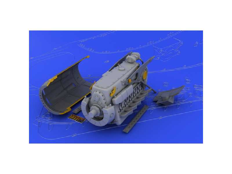 DB 601A/ N engine 1/32 - Eduard - żywica i blaszki - zdjęcie 1 DB 601A/ N engine 1/32 - Eduard - żywica i blaszki - zdjęcie 1